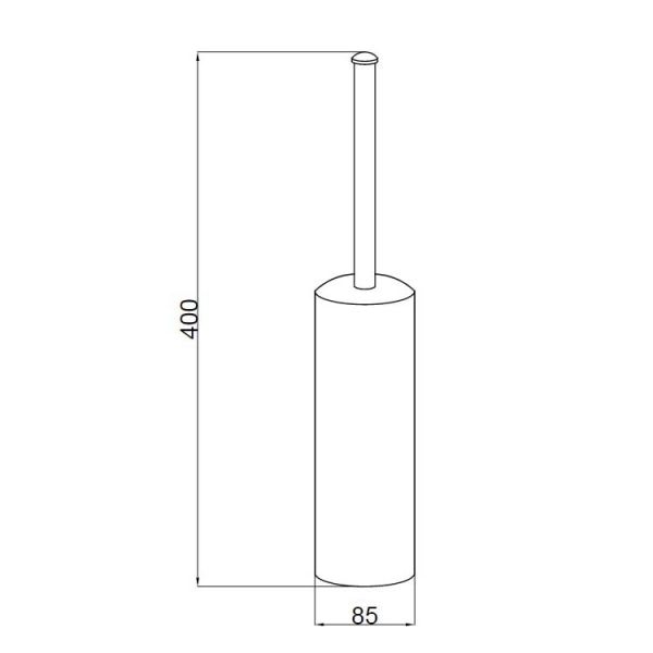 Щётка для туалета Boheme Murano золото 10908-G